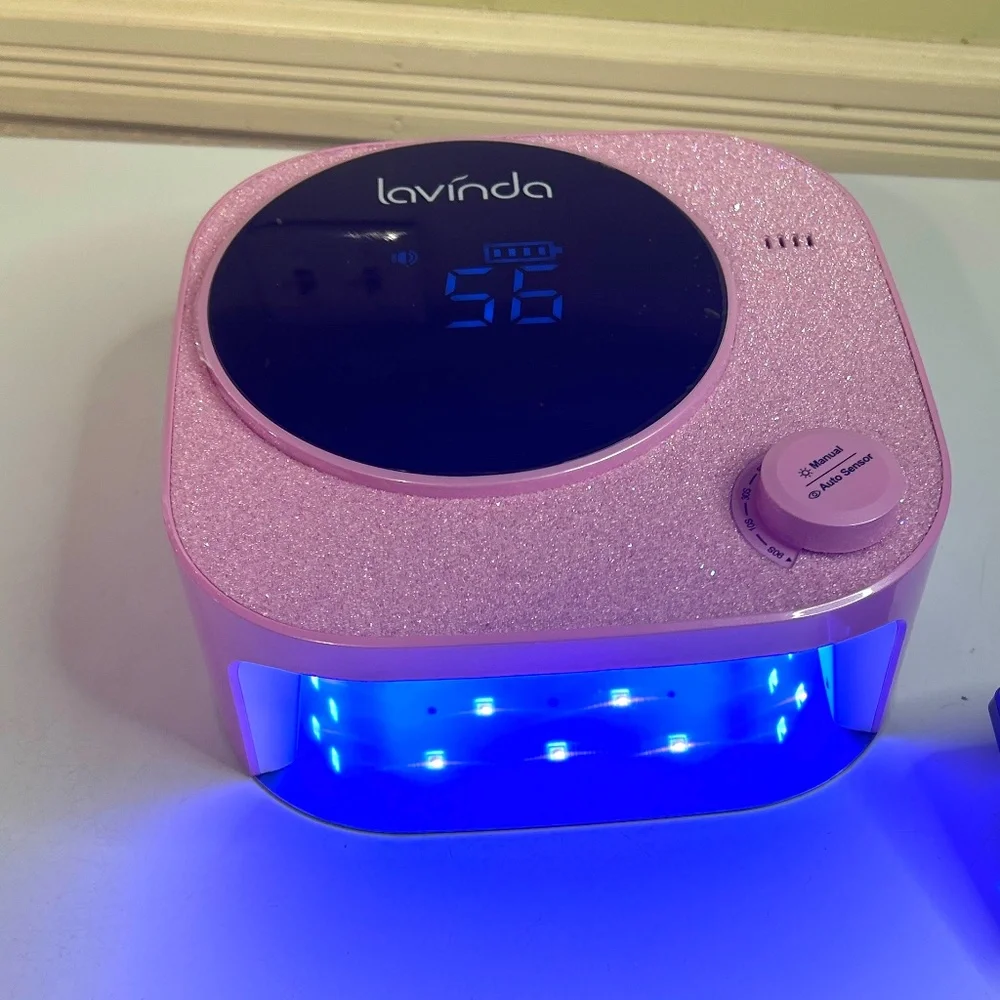 Lavinda UV LED Pink Rechargeable Cordless Professional Nail Light